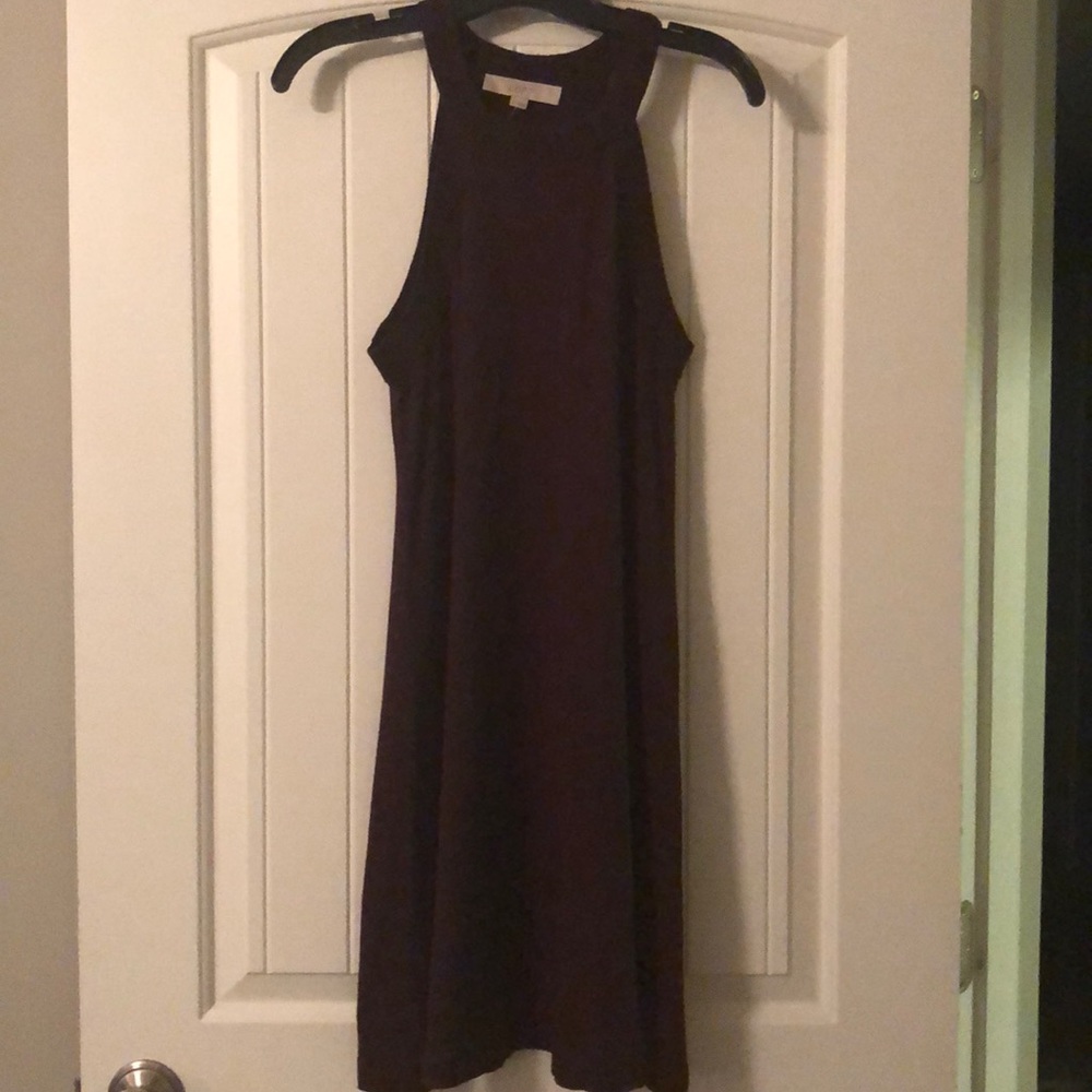 NWT Loft Burgundy Flare dress -Small